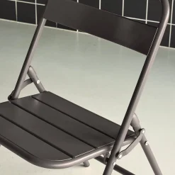 2er-Set klappbare Gartenstühle aus Stahl
