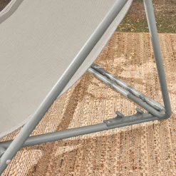 4er-Set klappbare Liegestühle für den Garten