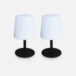 2er Set LED Tischlampen Indoor / Outdoor 28 cm Ø 16 cm