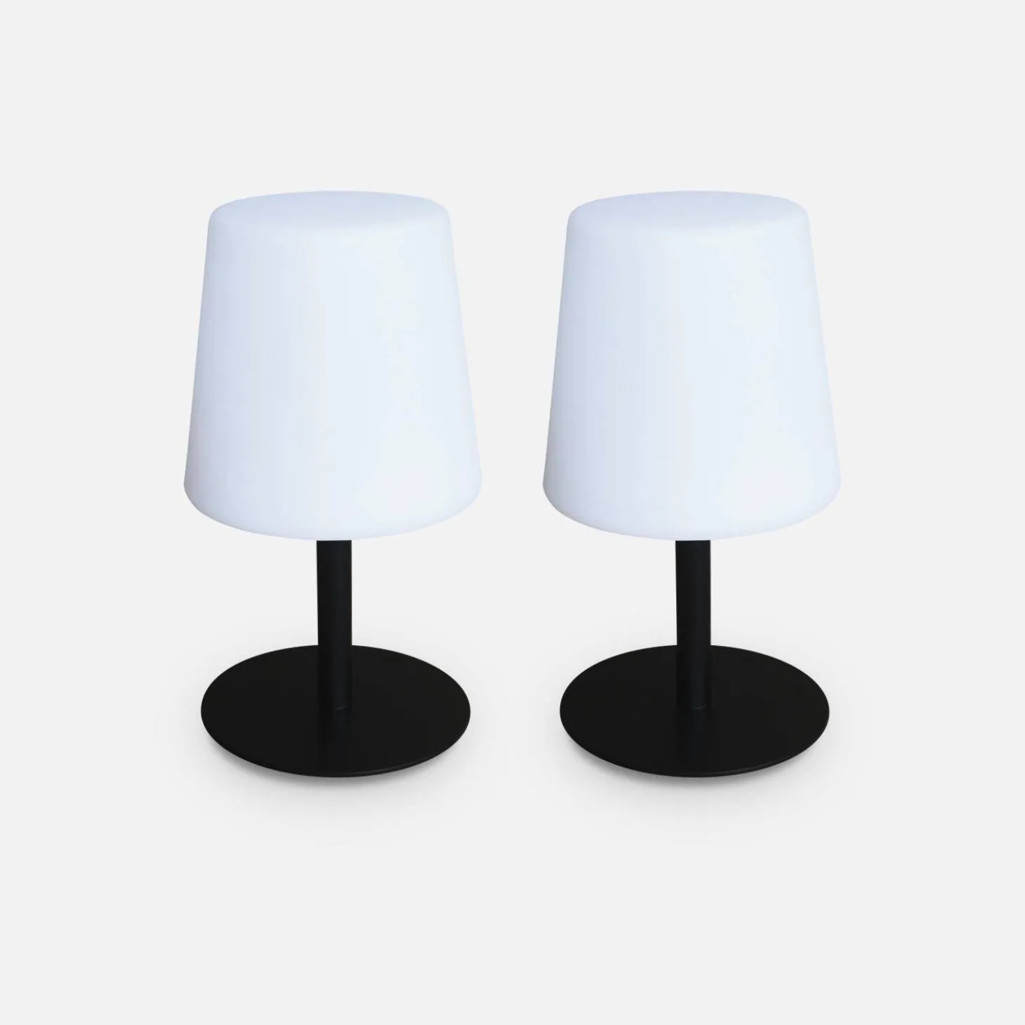 2er Set LED Tischlampen Indoor / Outdoor 28 cm Ø 16 cm