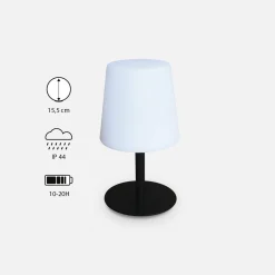 2er Set LED Tischlampen Indoor / Outdoor 28 cm Ø 16 cm