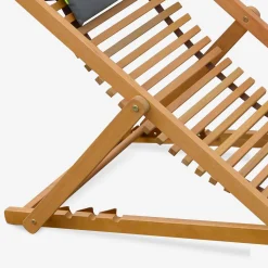 2er-Set Liegestühle aus Holz