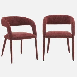 2er-Set moderne Sessel mit Stoffbezug
