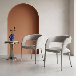 2er-Set moderne Sessel mit Stoffbezug