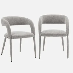 2er-Set moderne Sessel mit Stoffbezug