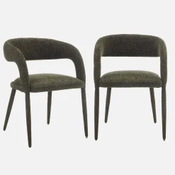 2er-Set moderne Sessel mit Stoffbezug