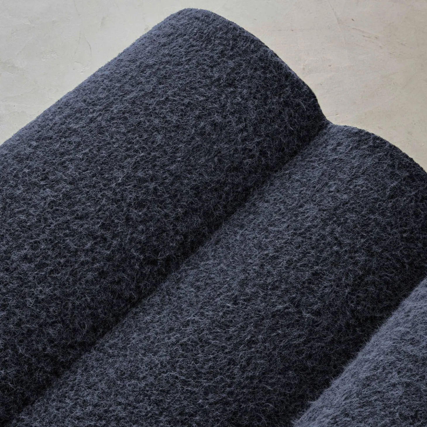 2er-Set modulare Lounge-Sessel mit Bezug im Alpaka-Look