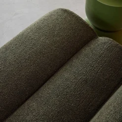 2er-Set modulare Lounge-Sessel mit strukturiertem Bouclé-Bezug