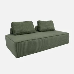 2er-Set modulare 2-Sitzer Sofas mit Cordbezug