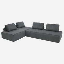 2er-Set modulare 2-Sitzer Sofas mit Cordbezug