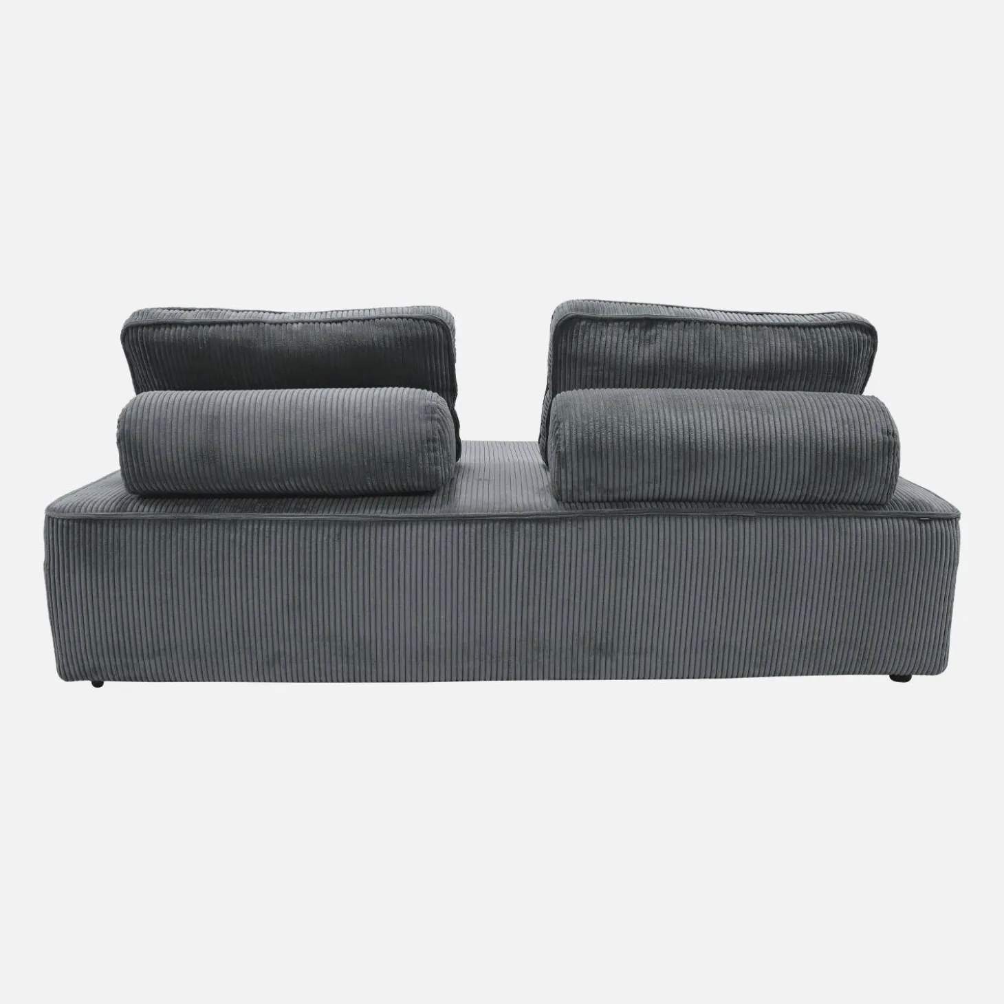 2er-Set modulare 2-Sitzer Sofas mit Cordbezug