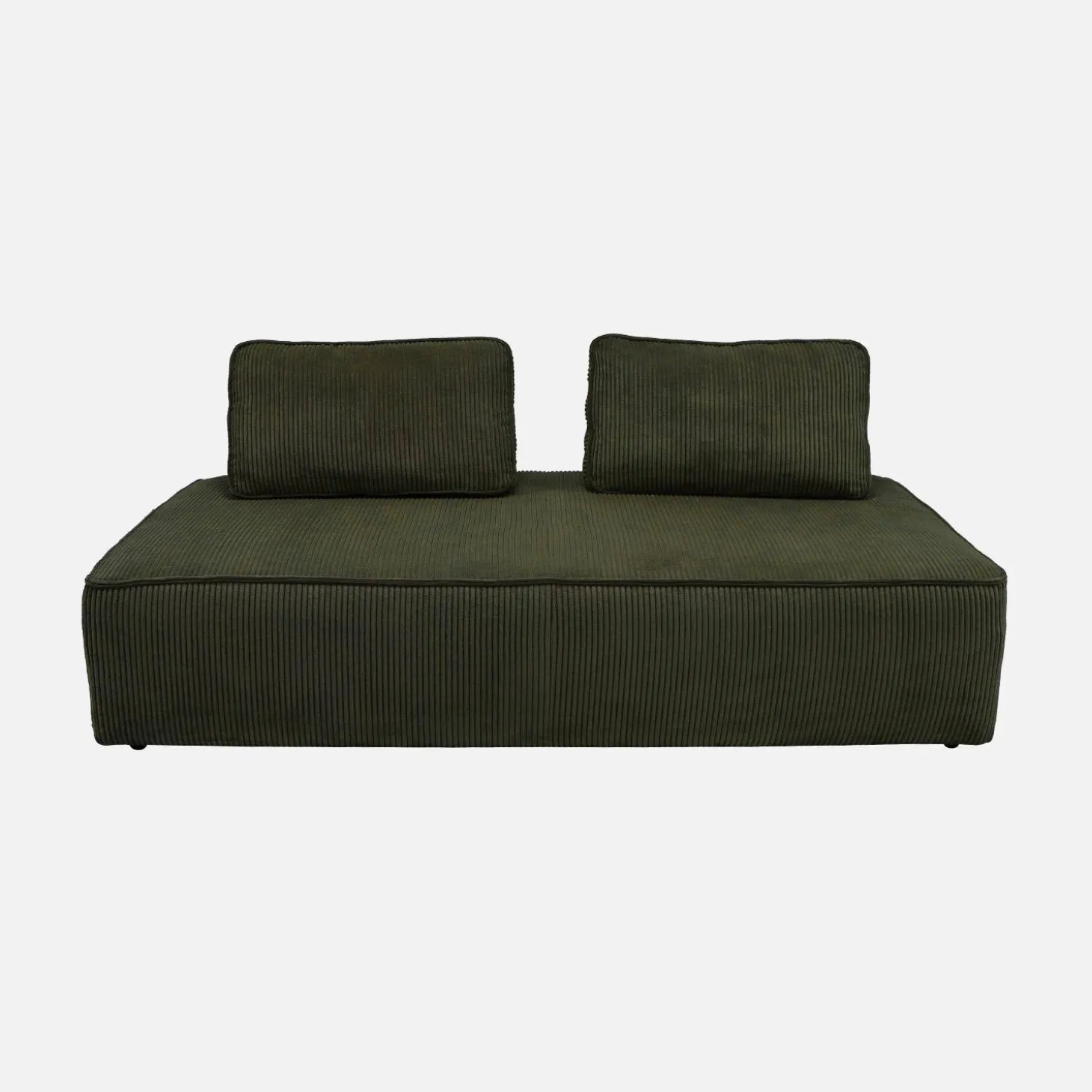 2er-Set modulare 2-Sitzer Sofas mit Cordbezug