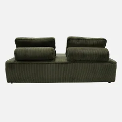 2er-Set modulare 2-Sitzer Sofas mit Cordbezug
