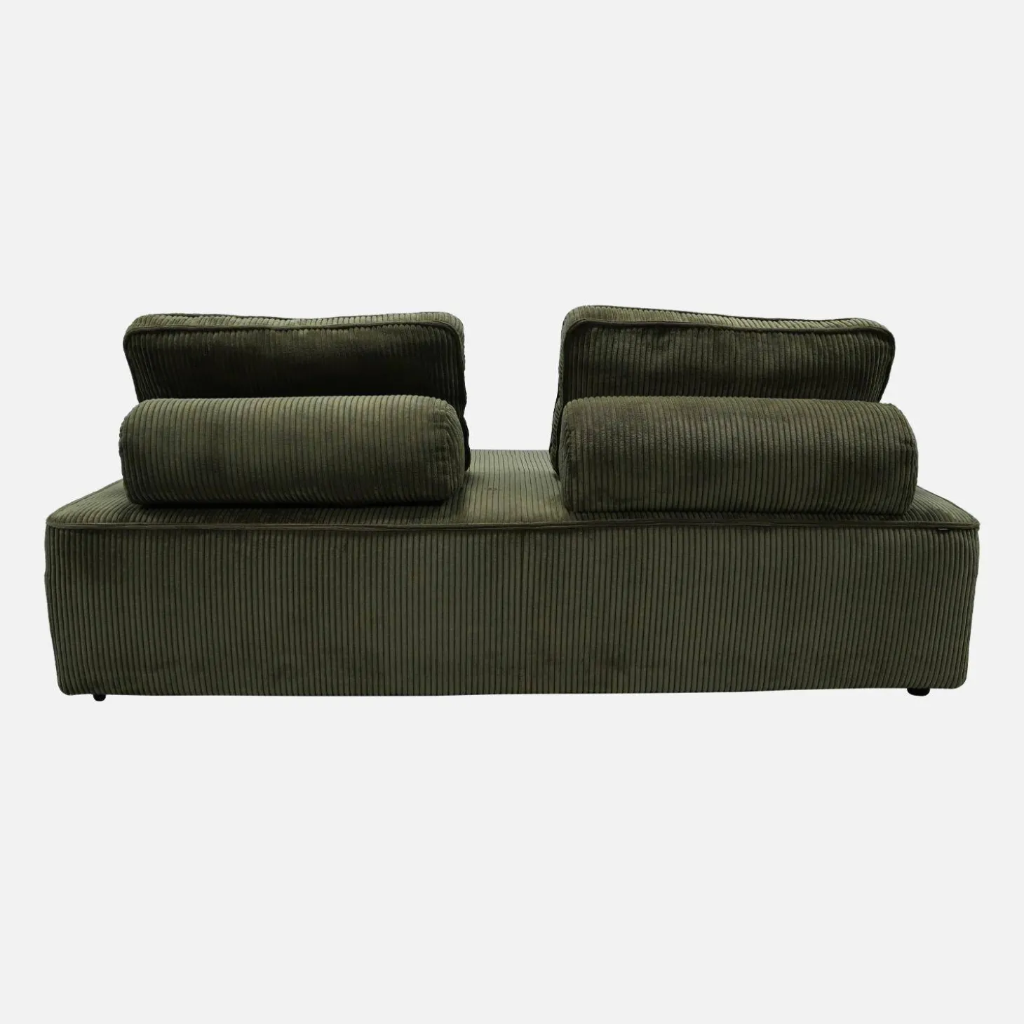 2er-Set modulare 2-Sitzer Sofas mit Cordbezug