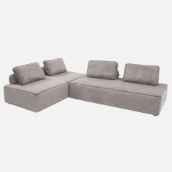 2er-Set modulare 2-Sitzer Sofas mit Cordbezug
