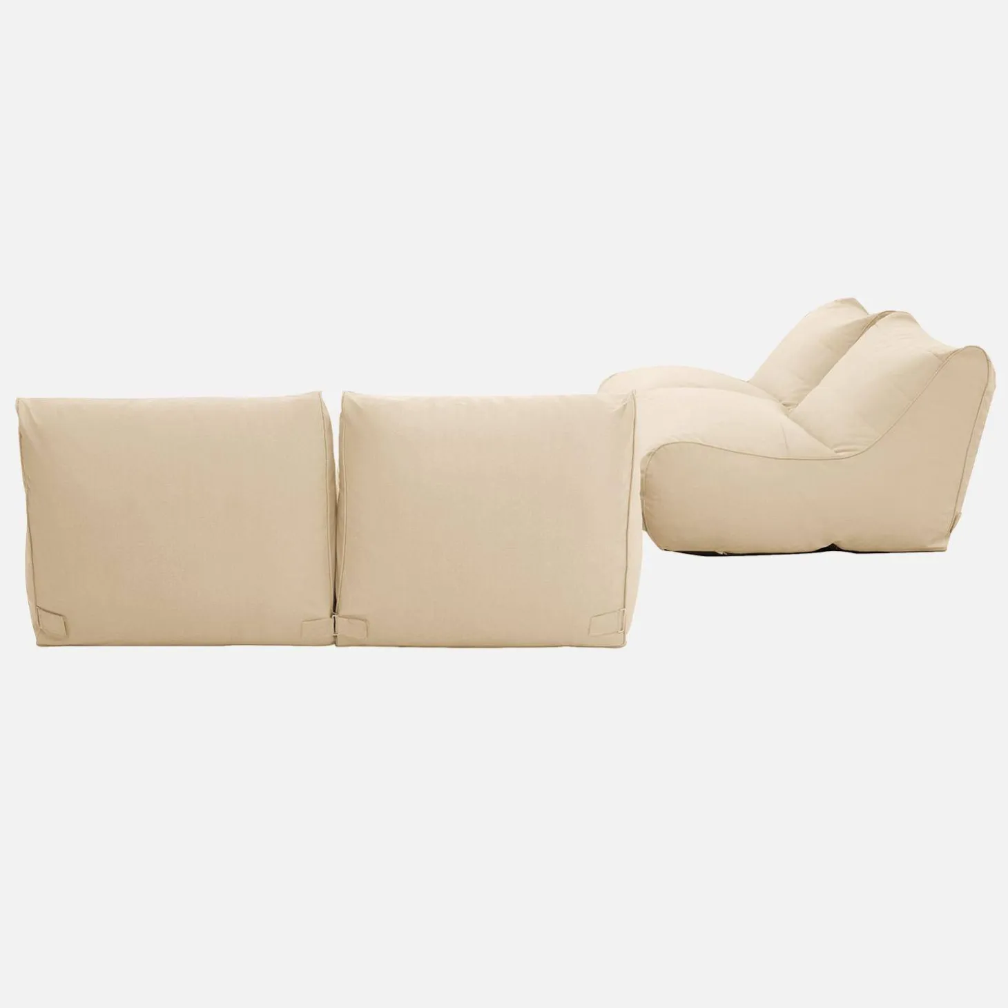 4er-Set Outdoor Sessel mit Olefin-Bezug