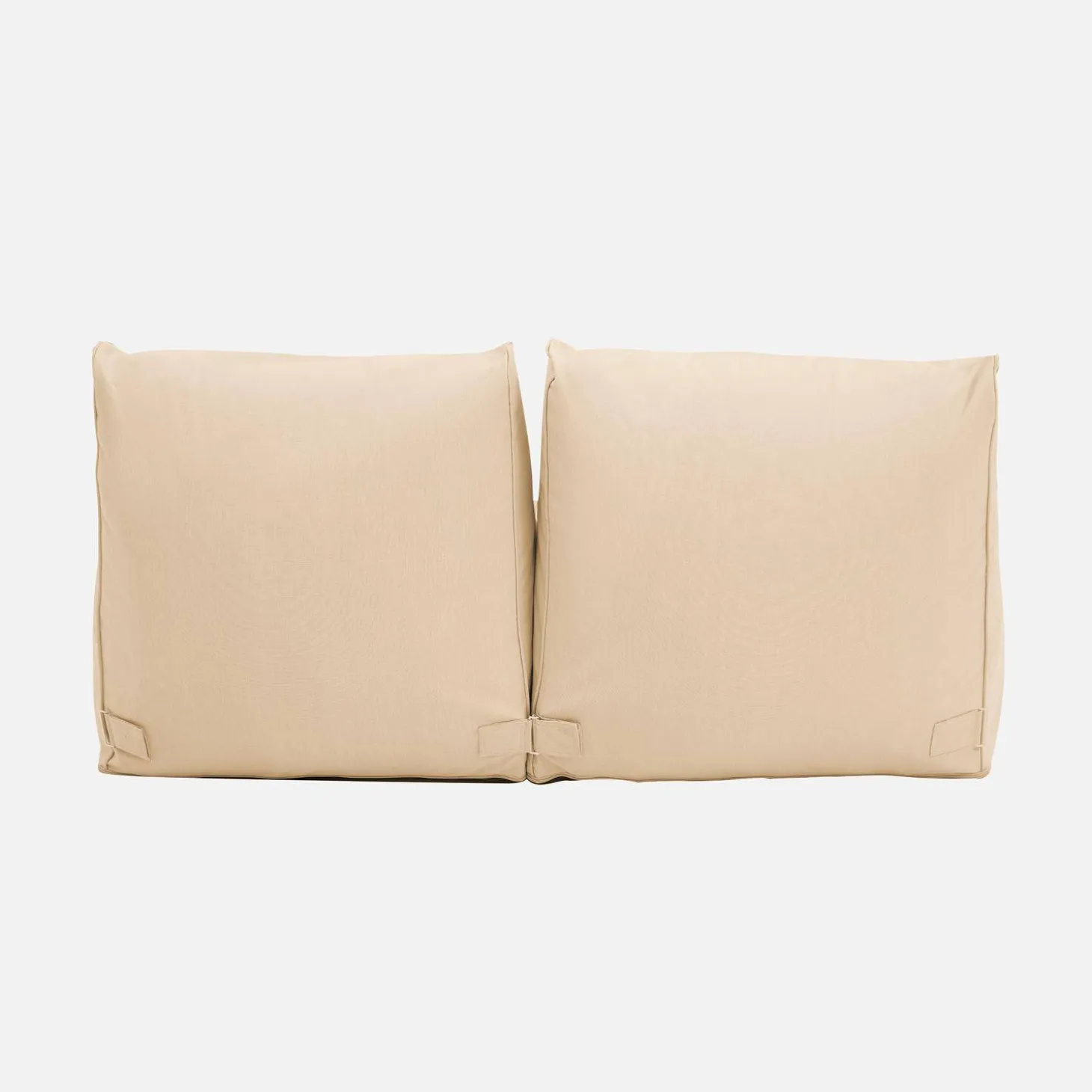 2er-Set Outdoor-Sessel mit Olefin-Bezug beige