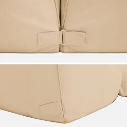 2er-Set Outdoor-Sessel mit Olefin-Bezug beige