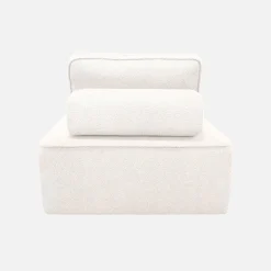 2er-Set Sessel Einsitzer für modulares Bouclé-Sofa