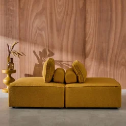 2er-Set Sessel Einsitzer für modulares Bouclé-Sofa