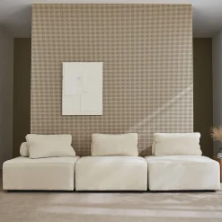 3er-Set Sessel für modulares Sofa Cordbezug