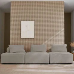 3er-Set Sessel für modulares Sofa Cordbezug
