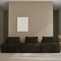3er-Set Sessel für modulares Sofa Cordbezug