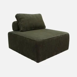 3er-Set Sessel für modulares Sofa Cordbezug