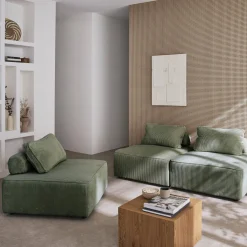 3er-Set Sessel für modulares Sofa Cordbezug