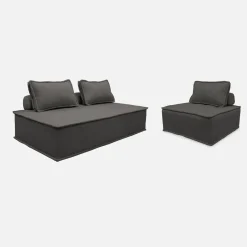 2er-Set Sessel für modulares Sofa, 3 Sitzplätze