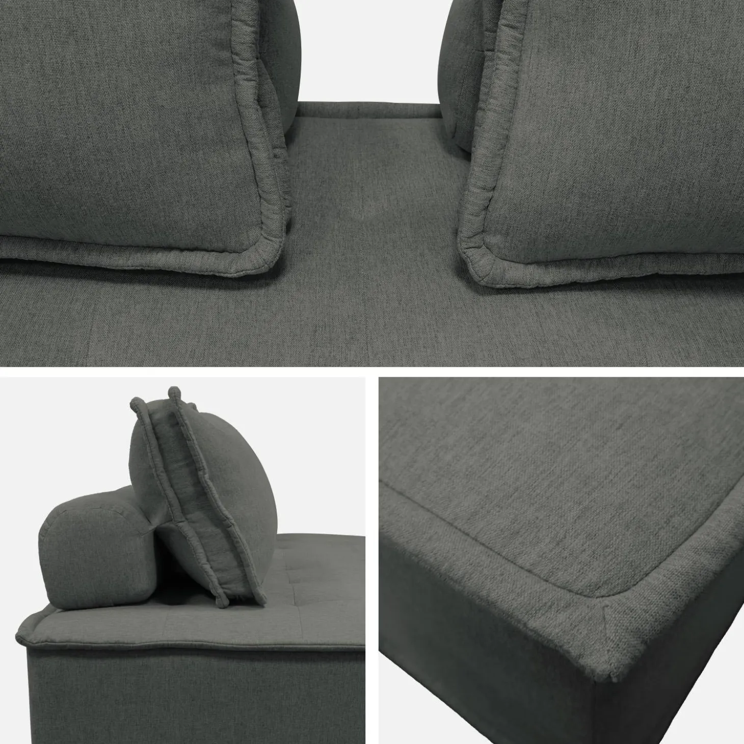 3er-Set Sessel für modulares Sofa, 4 Sitzplätze