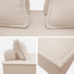 3er-Set Sessel für modulares Sofa, 4 Sitzplätze