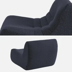 3er-Set Sessel mit Bezug im Alpaka-Look