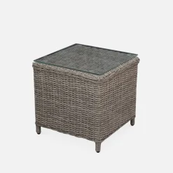 2er Set Sesseln Polyrattan und Aluminium - Barletta