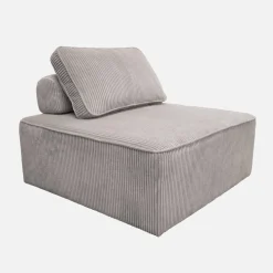 2er-Set Sessel und 2-Sitzer Sofa mit Cordbezug