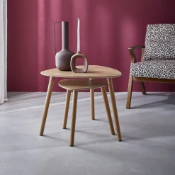 2er Set skandinavische Satztische aus MDF