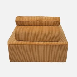 2er-Set Sofa-Modul-Sessel mit Cordbezug
