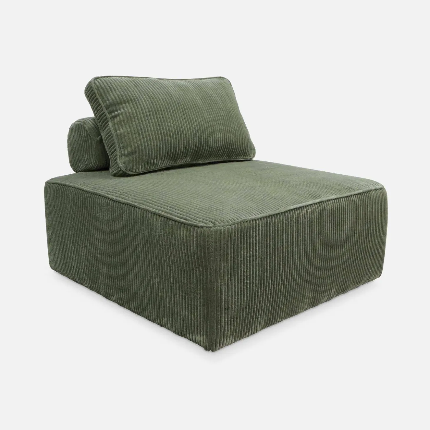 2er-Set Sofa-Modul-Sessel mit Cordbezug