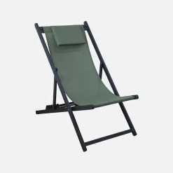 2er-Set Sonnenliegen aus Aluminium, mehrfach verstellbar