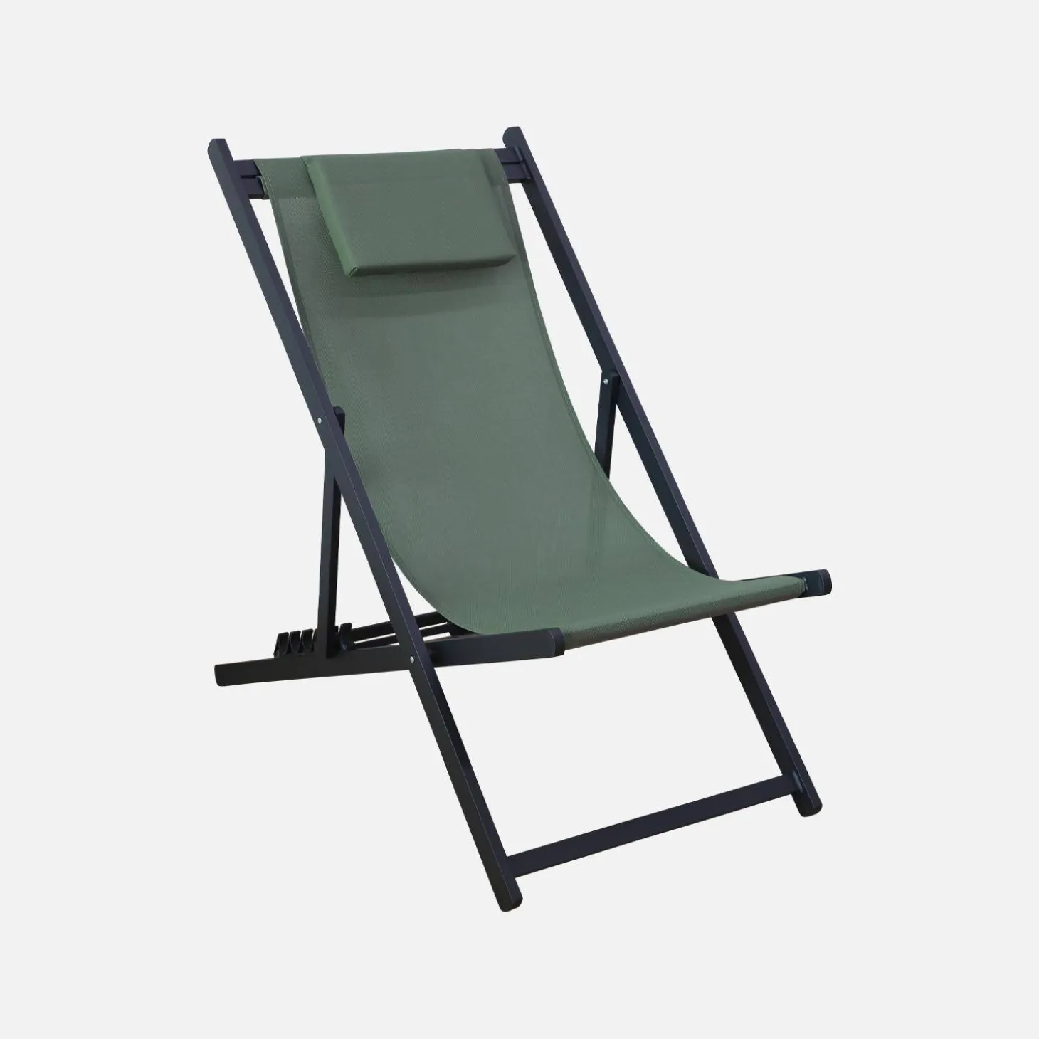 2er-Set Sonnenliegen aus Aluminium, mehrfach verstellbar