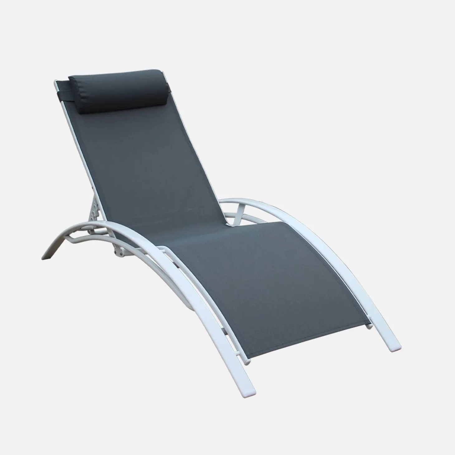 2er-Set Sonnenliegen aus Aluminium mehrfach verstellbar