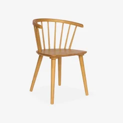 4er-Set Sprossenstühle aus Holz und Sperrholz