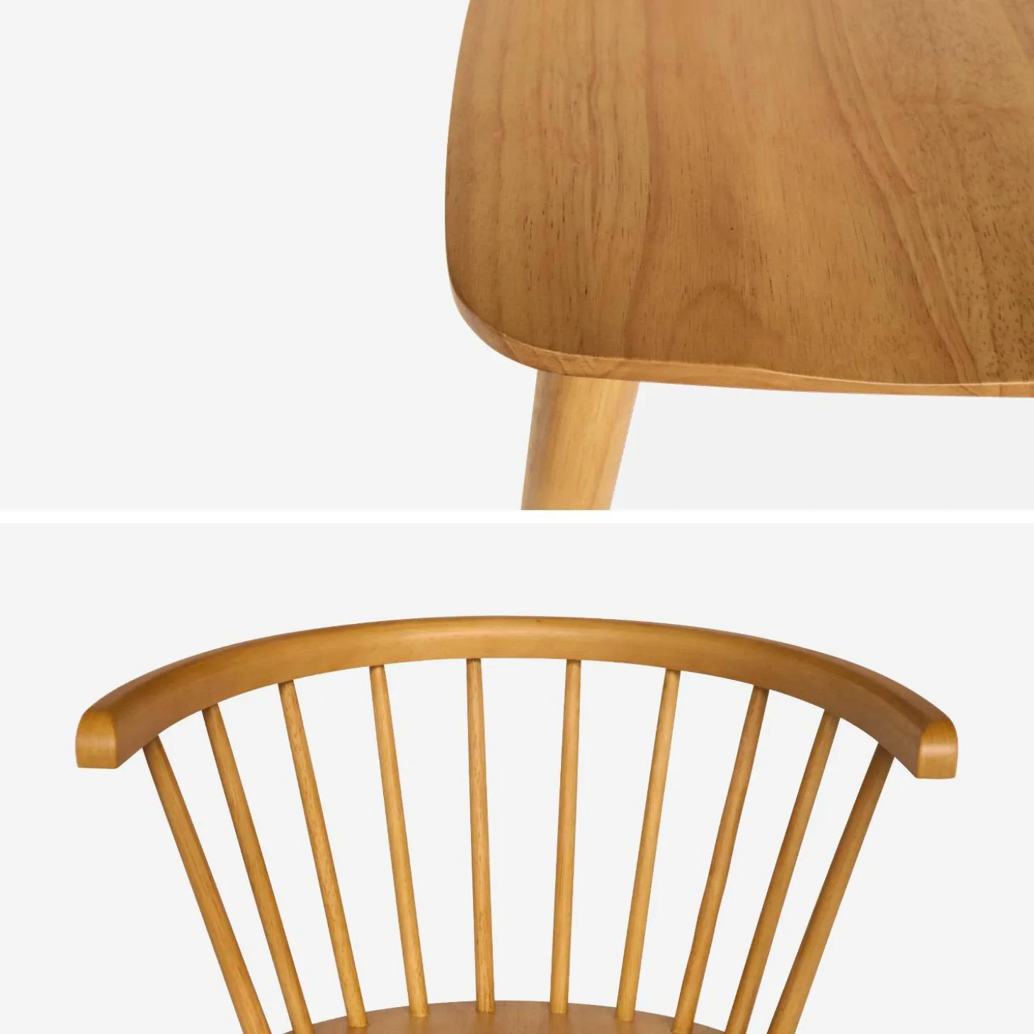 2er-Set Sprossenstühle aus Holz und Sperrholz