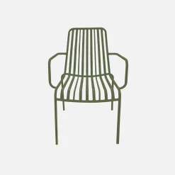 2er-Set stapelbare Gartenstühle aus Stahl