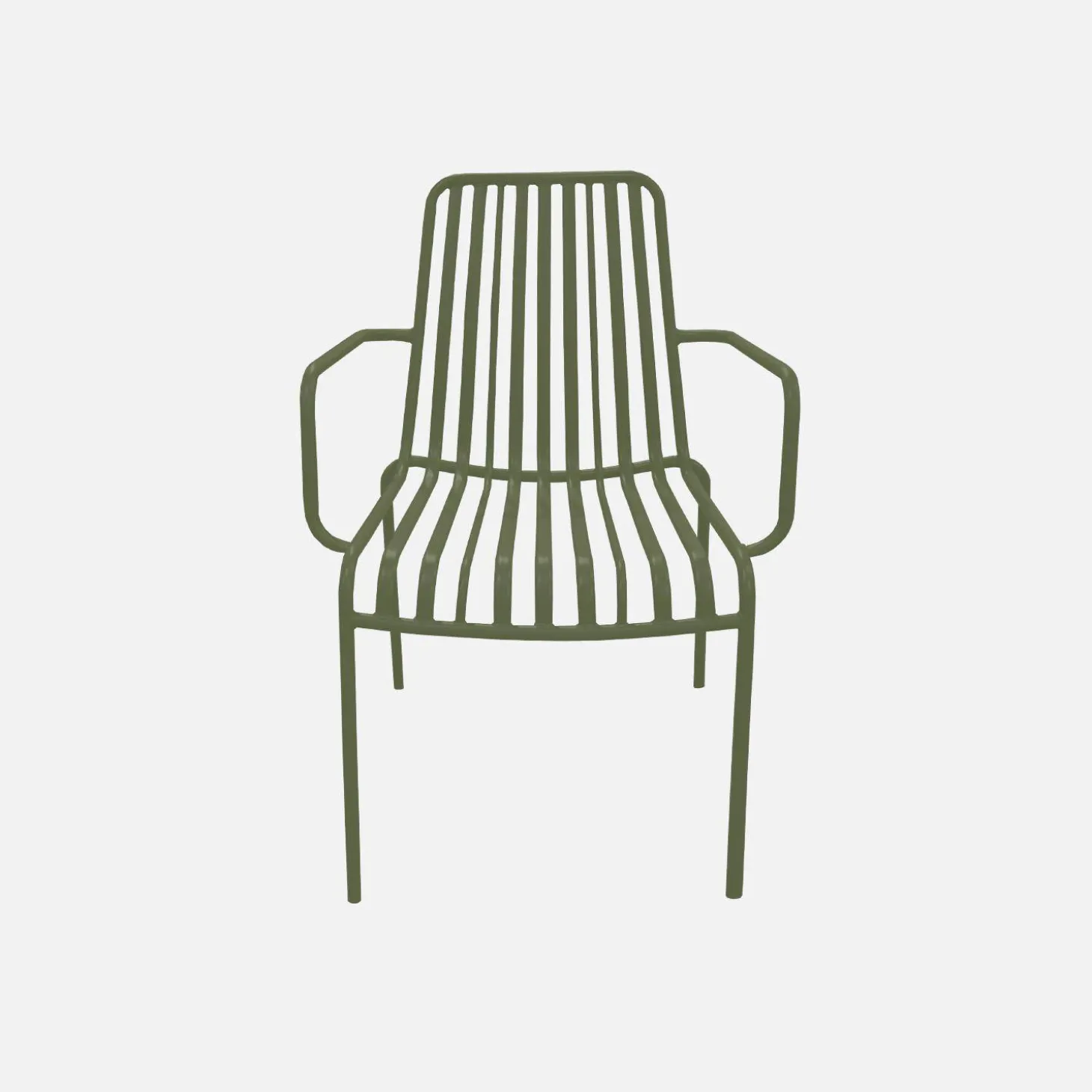 2er-Set stapelbare Gartenstühle aus Stahl
