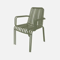 2er-Set stapelbare Gartenstühle aus Stahl