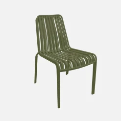 2er-Set stapelbare Gartenstühle aus Stahl