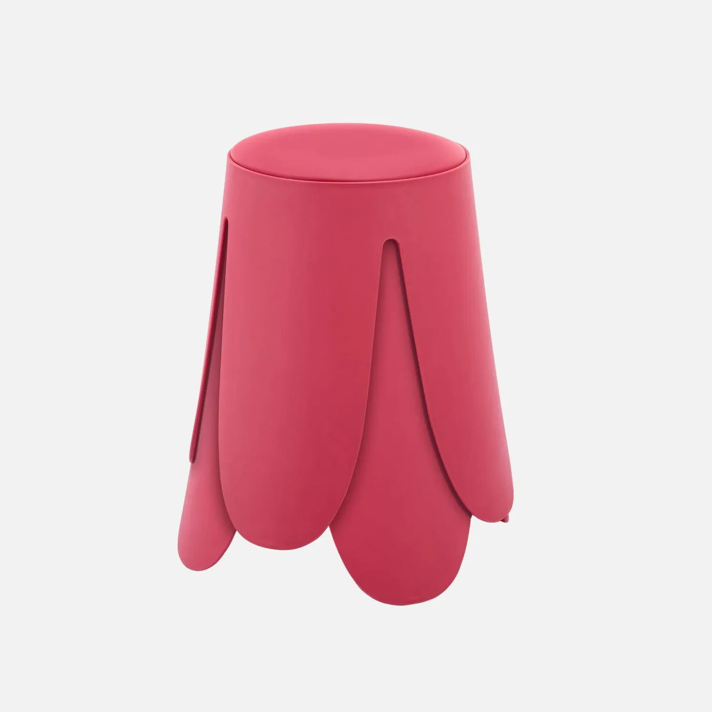 2er-Set stapelbare Hocker mit Kunstleder