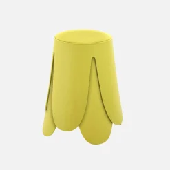 2er-Set stapelbare Hocker mit Kunstleder