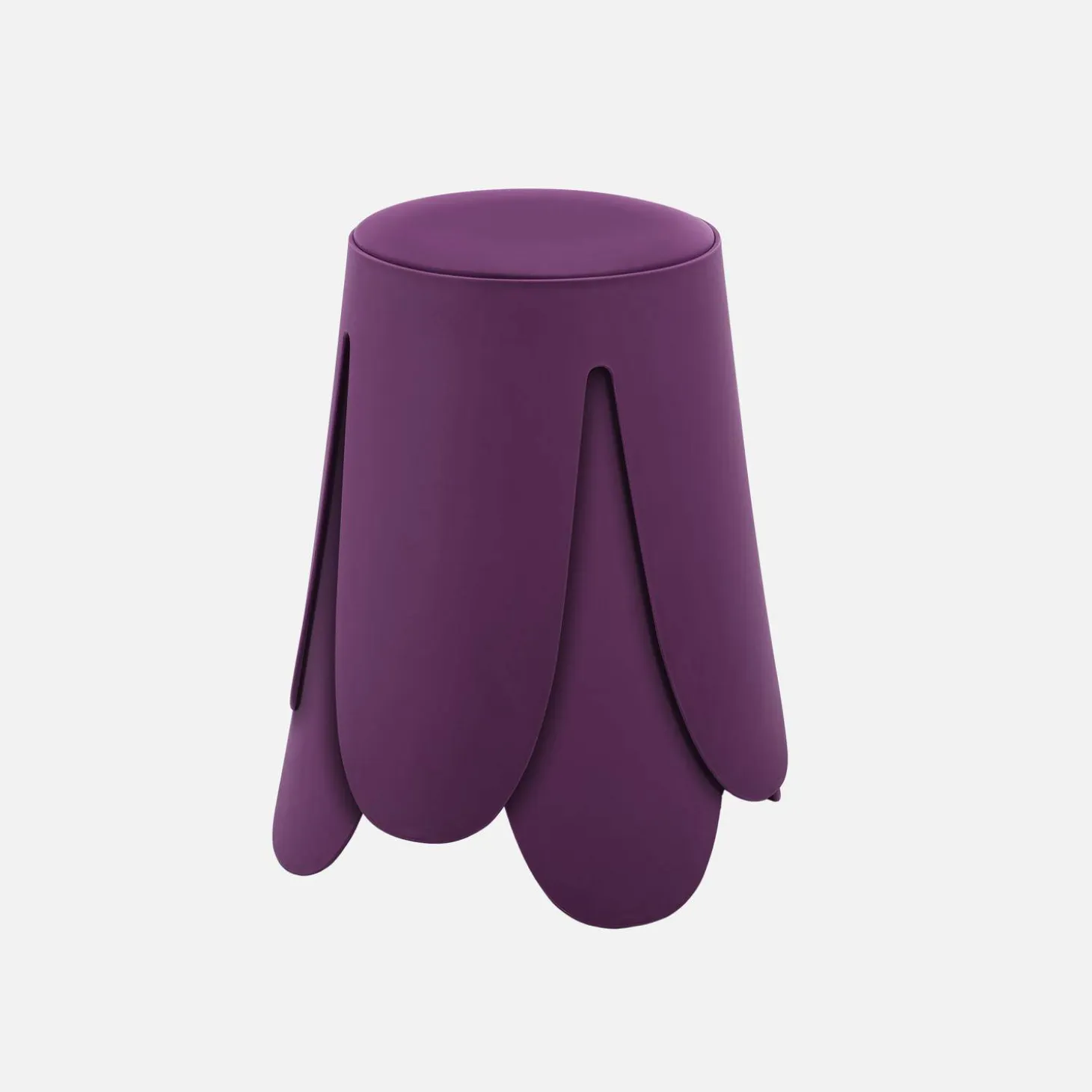 2er-Set stapelbare Hocker mit Kunstleder